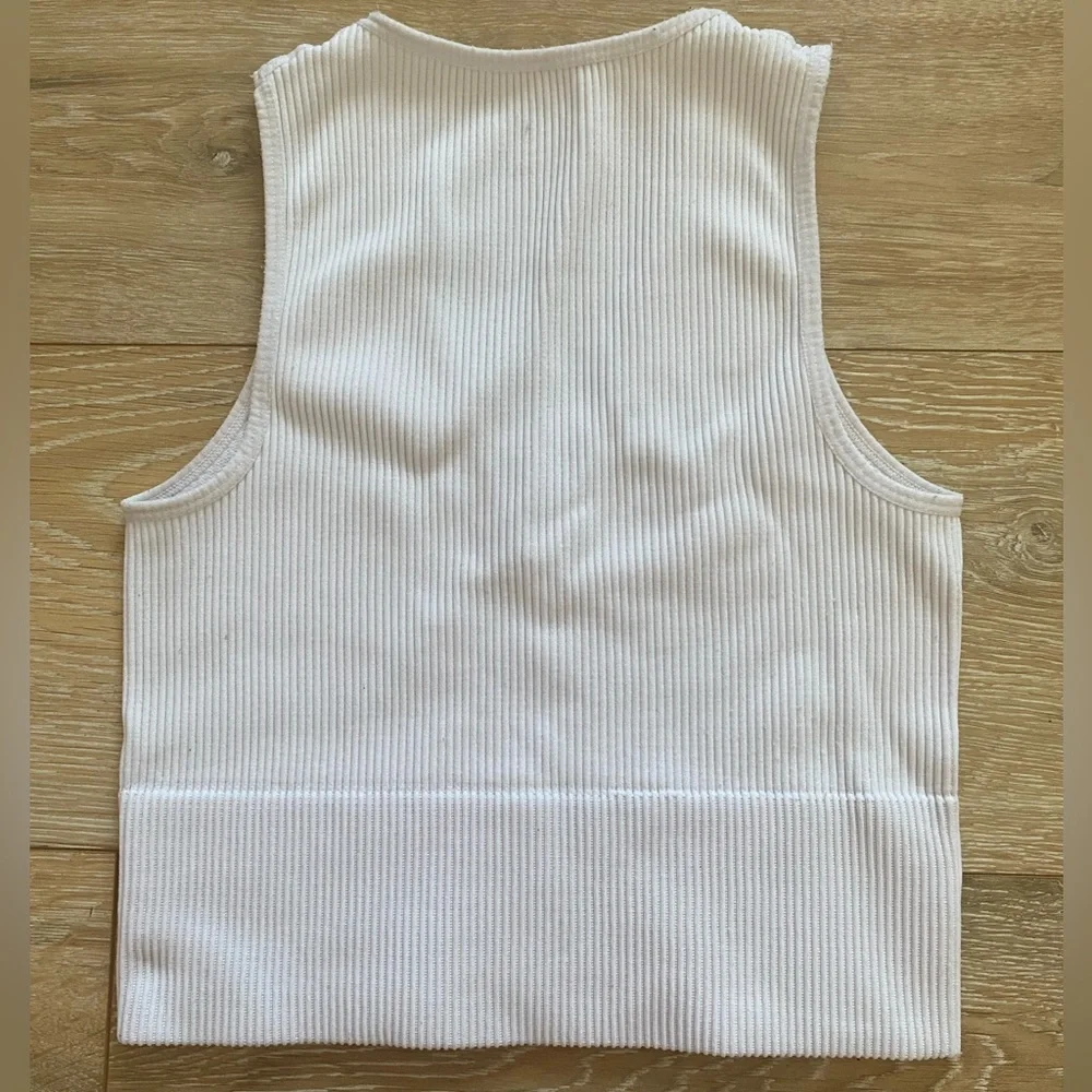 Dynamite Ribbed Cropped Tank - Picture 3 of 3